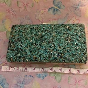 Beautiful Clutch by Natasha. Can also be carried with shoulder strap